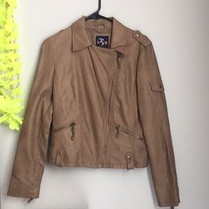 Faux leather jacket